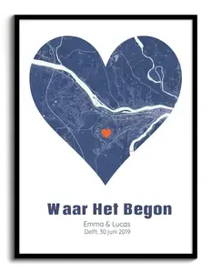 Persoonlijke Hartkaart - Vier Jullie Liefde in Passau met Eigen Marker!
