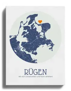 Rügen im Kreis-Design