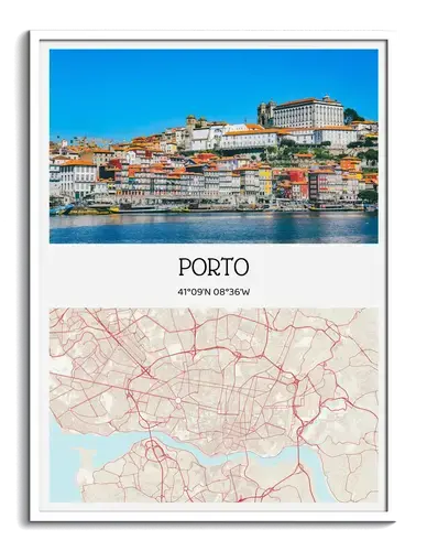 Carte photo de ville avec coordonnées