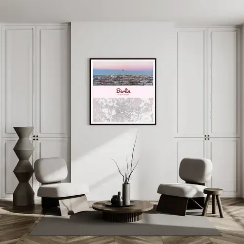 Carte photo de ville avec coordonnées