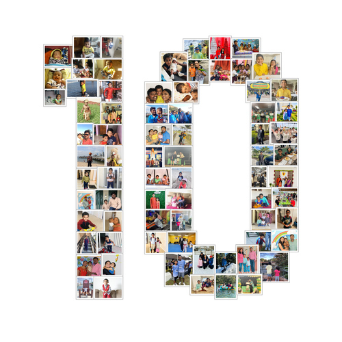 Klantfoto van Rajani voor beoordeling Fotocollage als download